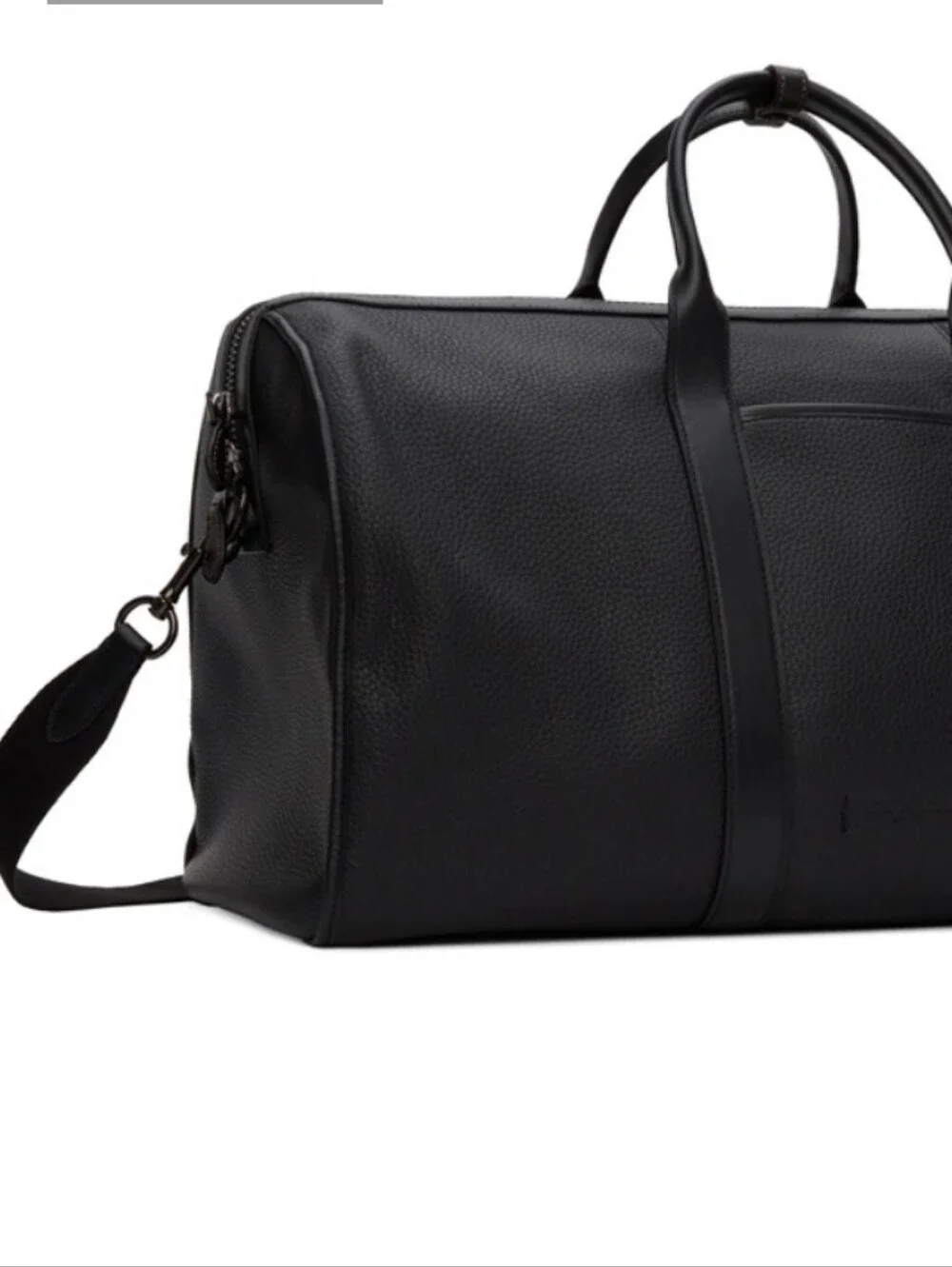 Coach Gotham Black Leather  Duffle Bag